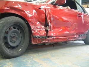 Rahmen Seitenschaden am BMW 1er